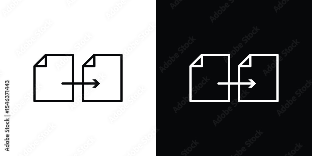 Obraz premium File transfer icon in black. flat graphic vector icon