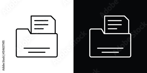 File icon in black. flat graphic vector icon