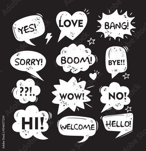 Hand drawn of Pop art comic background . Cartoon Vector Illustration. Talk bubble vector