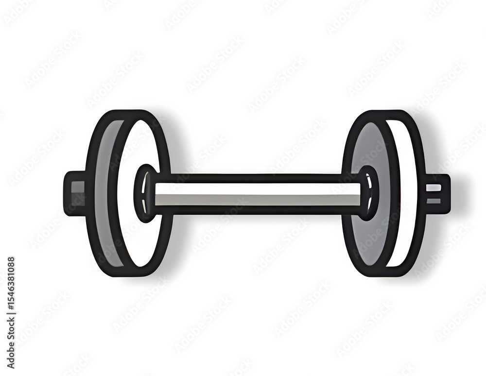 dumbbell isolated on white background dumbbell isolated on white background