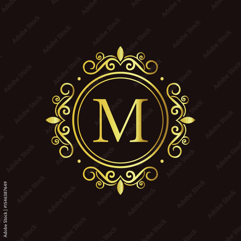 Fototapeta premium Peace symbol shines on black background surrounded by stars in abstract vector illustration style LOGO M