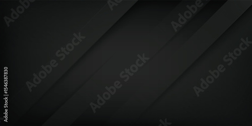 Black abstract background. Elegant dark diagonal shape elements.