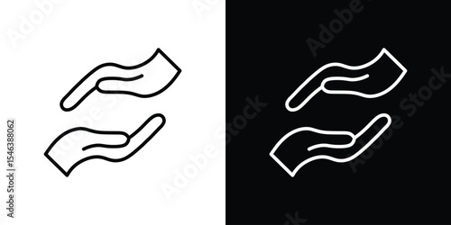 Forgiveness icon in black. flat graphic vector icon