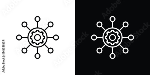 Frameworks icon in black. flat graphic vector icon