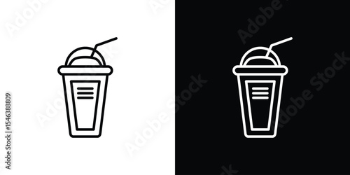 Frappe icon in black. flat graphic vector icon