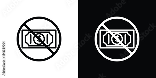 Free of charge icon in black. flat graphic vector icon