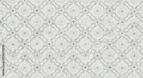 Subtle Seamless Pattern with Abstract Geometric Motifs Ideal for Textile Designs Backgrounds