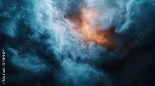 Wallpaper Mural A captivating scene of swirling clouds, imbued with fiery highlights, evokes feelings of drama and emotion, representing the tumult of nature and its ever-changing forms. Torontodigital.ca