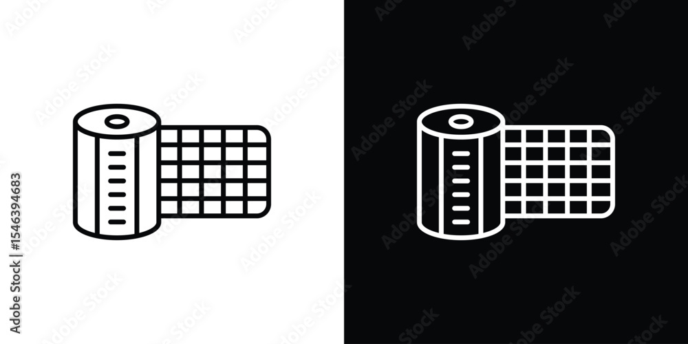 Foto Gauze icon in black. flat graphic vector icon