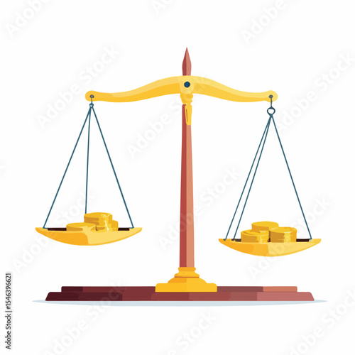 scales of justice and money