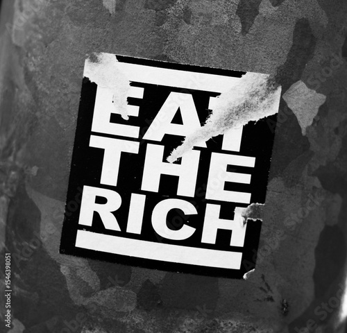 Quadro em tela Eat the rich