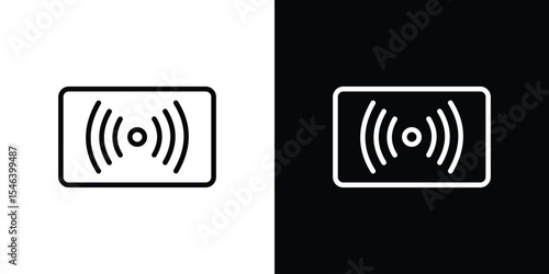 Go live icon in black. flat graphic vector icon