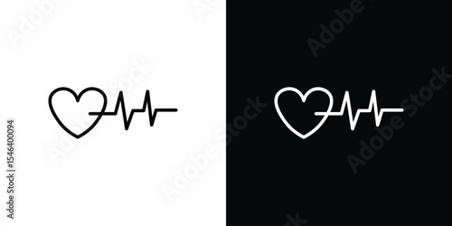 Good health icon in black. flat graphic vector icon