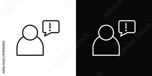 Grievance icon in black. flat graphic vector icon