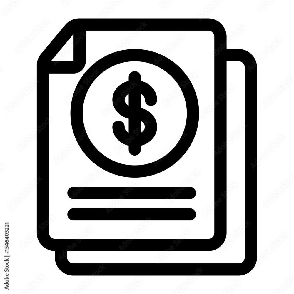 Financial Documents Icon Financial Documents Icon