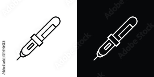Hair curler icon in black. flat graphic vector icon