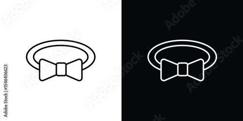 Hair tie icon in black. flat graphic vector icon