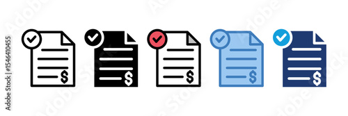 Invoice Icon Element For Design