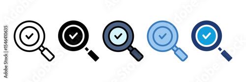 Magnifying Glass Icon Element For Design