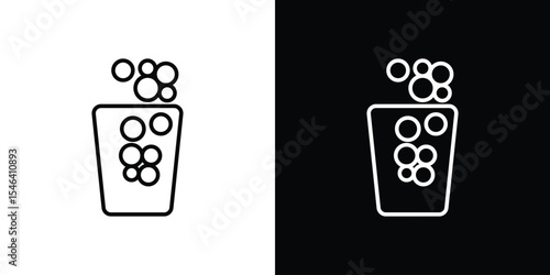 Hard Water icon in black. flat graphic vector icon