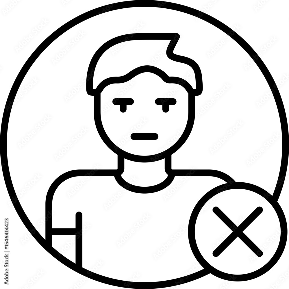 Obraz premium Blacklist Icon