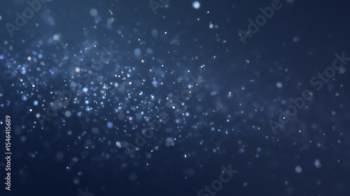 Soft blue background with shimmering particles creating a magical effect. This captivating setting evokes a sense of wonder and can enhance designs in graphic arts, events, and entertainment