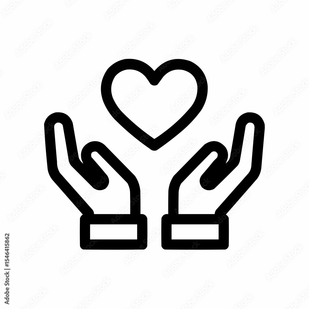Caring Hands Holding a Heart Symbol of Love, Compassion, and Support Caring Hands Holding a Heart Symbol of Love, Compassion, and Support