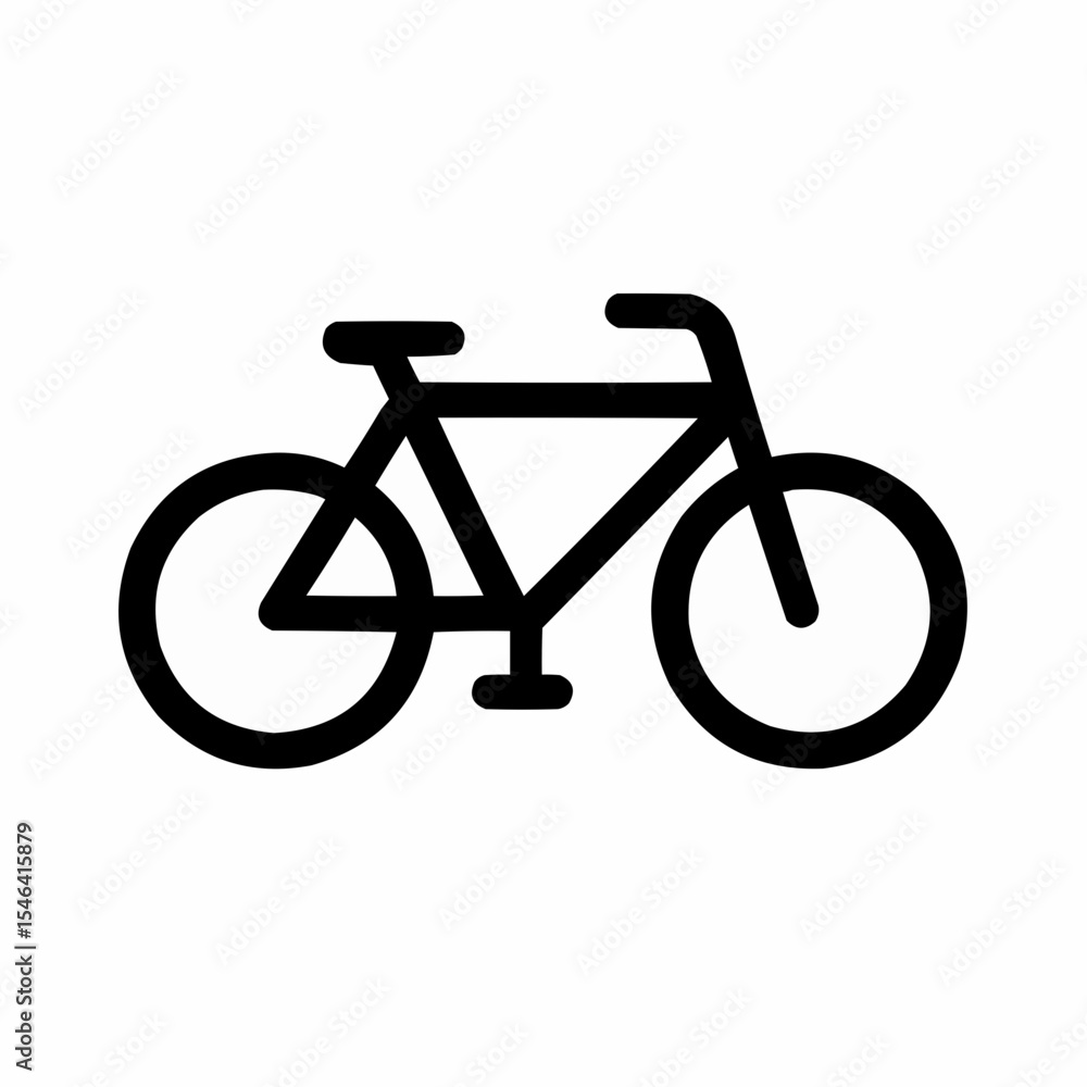Cycling Icon Simple Bicycle Illustration for Websites and Apps Cycling Icon Simple Bicycle Illustration for Websites and Apps