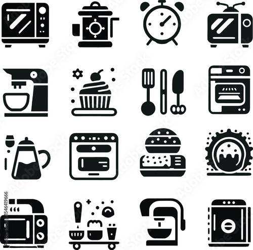 travel icons set vector