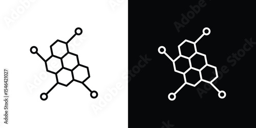 Hormones icon in black. flat graphic vector icon
