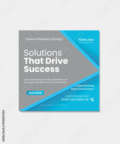 corporate business social media post