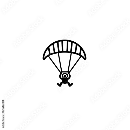 paragliding in the sky
