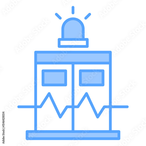 Emergency Room Blue Icon