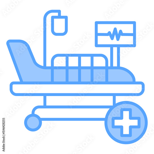 Intensive Care Blue Icon