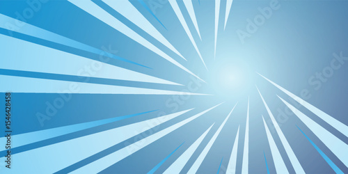 We wish you a Happy New Year 2024 high warp speed space blue type typography with abstract tunnel or speedometer shape on blue white background greeting card