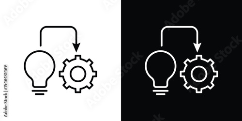 Implement icon in black. flat graphic vector icon