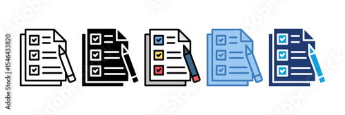 Survey Form Icon Element For Design