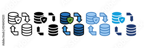Data Backup Icon Element For Design