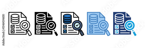Data Audit Icon Element For Design