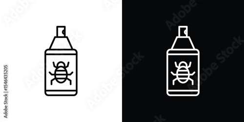 Insecticide icon in black. flat graphic vector icon
