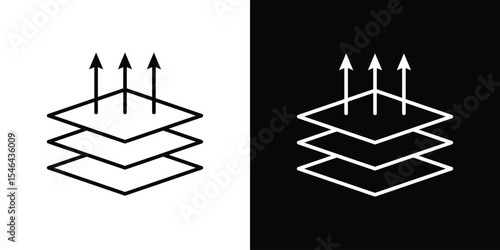 Insulation icon in black. flat graphic vector icon