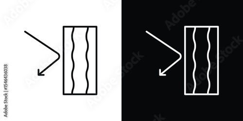 Insulation icon in black. flat graphic vector icon