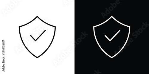 Insured icon in black. flat graphic vector icon