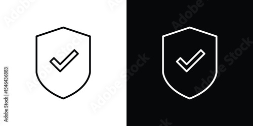 Insured icon in black. flat graphic vector icon