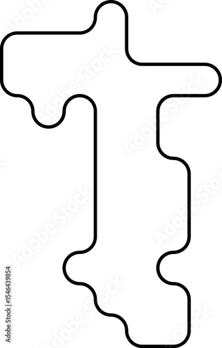 Formas estéticas. Concepto de figuras geométricas. Ondas. Cuadrados. Codigo de barras. Formas. Abstract geometric. Vector creative design. Geometric shapes. Stickers, aesthetic. Vector