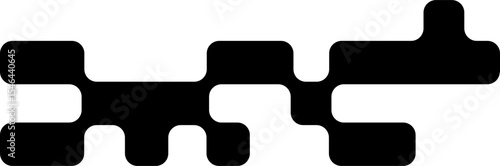 Formas estéticas. Concepto de figuras geométricas. Ondas. Cuadrados. Codigo de barras. Formas. Abstract geometric. Vector creative design. Geometric shapes. Stickers, aesthetic. Vector
