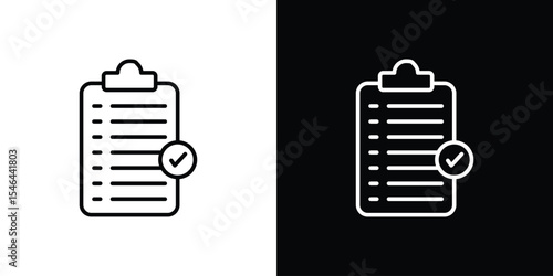 Itinerary icon in black. flat graphic vector icon
