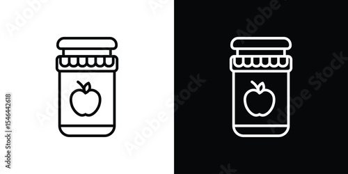 Jam icon in black. flat graphic vector icon