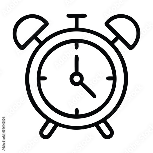 Clock icon design on white background | Premium Vector