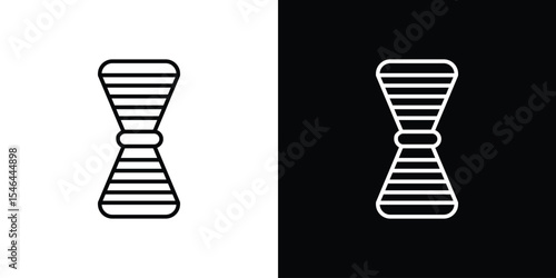 Jigger icon in black. flat graphic vector icon